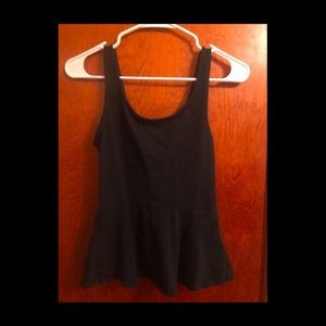Express Black Peplum Top Small